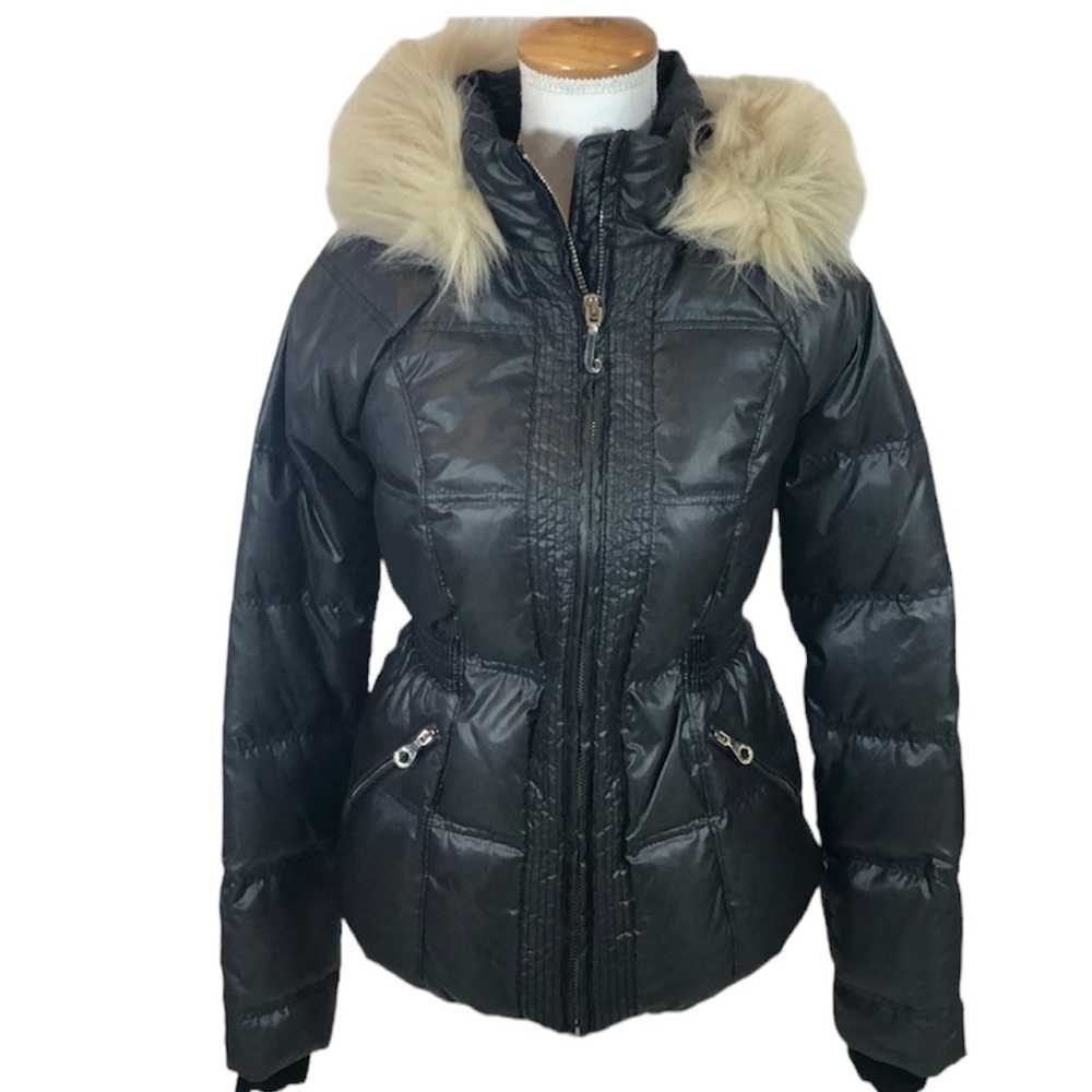 VINTAGE JUICY PUFFER COAT MINT CONDITION BLACK JUICY HOODED PUFFER JACKET SMALL